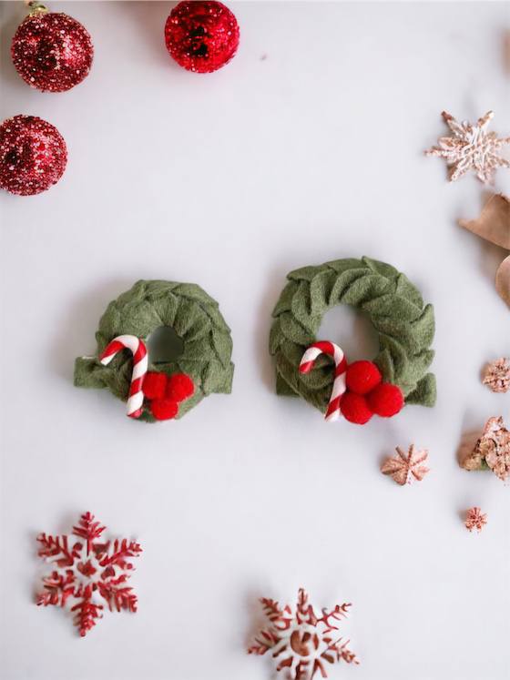 Christmas hair clips